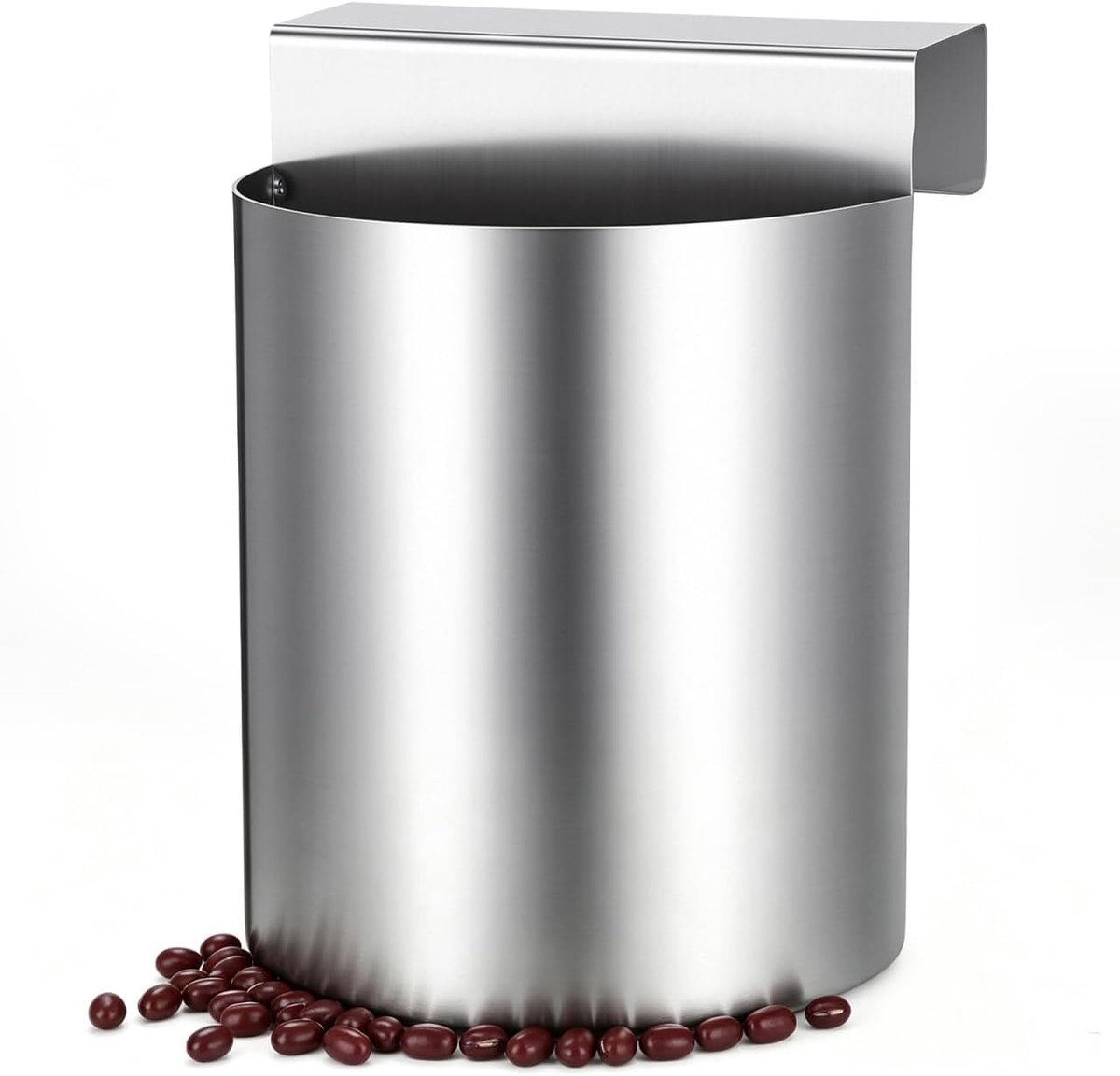 IJsmachine schephouder van robuust ijzer, zilverkleurige hangende organizer voor keukengerei, multifunctionele opbergdoos voor schepjes en accessoires