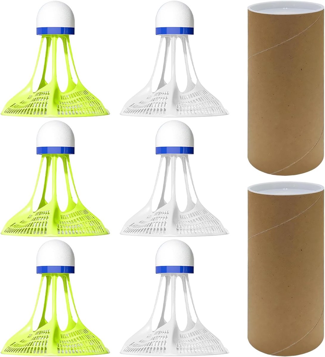 6 Stuks Nylon Badminton, Duurzame Badminton, Windbreak Badminton, Sportuitrusting, Sporttraining -Accessories.