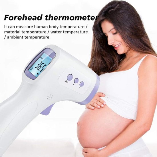 Infrarood Thermometer, Non-Contact Digitale Voorhoofd Pistool Met Koorts Alarm LCD Display Voor Kinderen Volwassenen Om Snel Te Meten Temperatuur — afbeelding 4