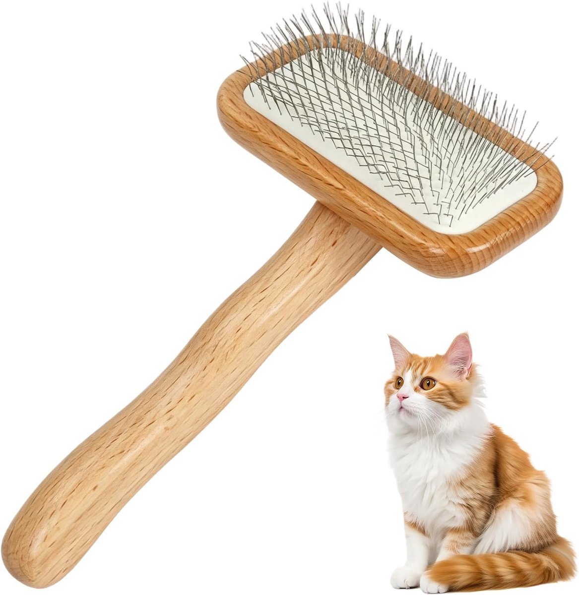 Hondenborstel en kattenborstel, slickerborstel voor kort en lang haar