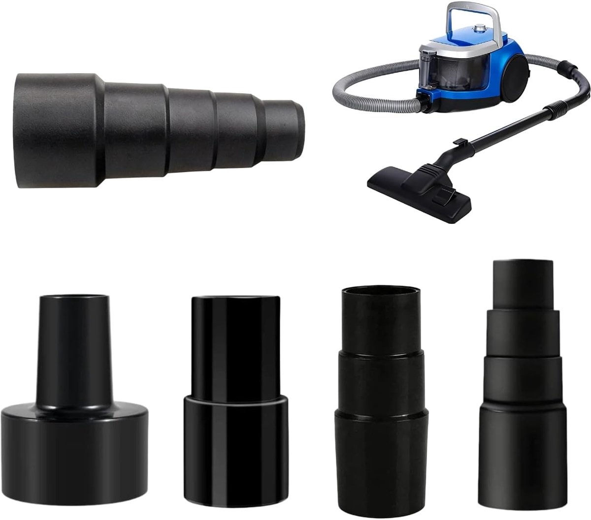 5 stuks universele stofzuigeradapter compatibel