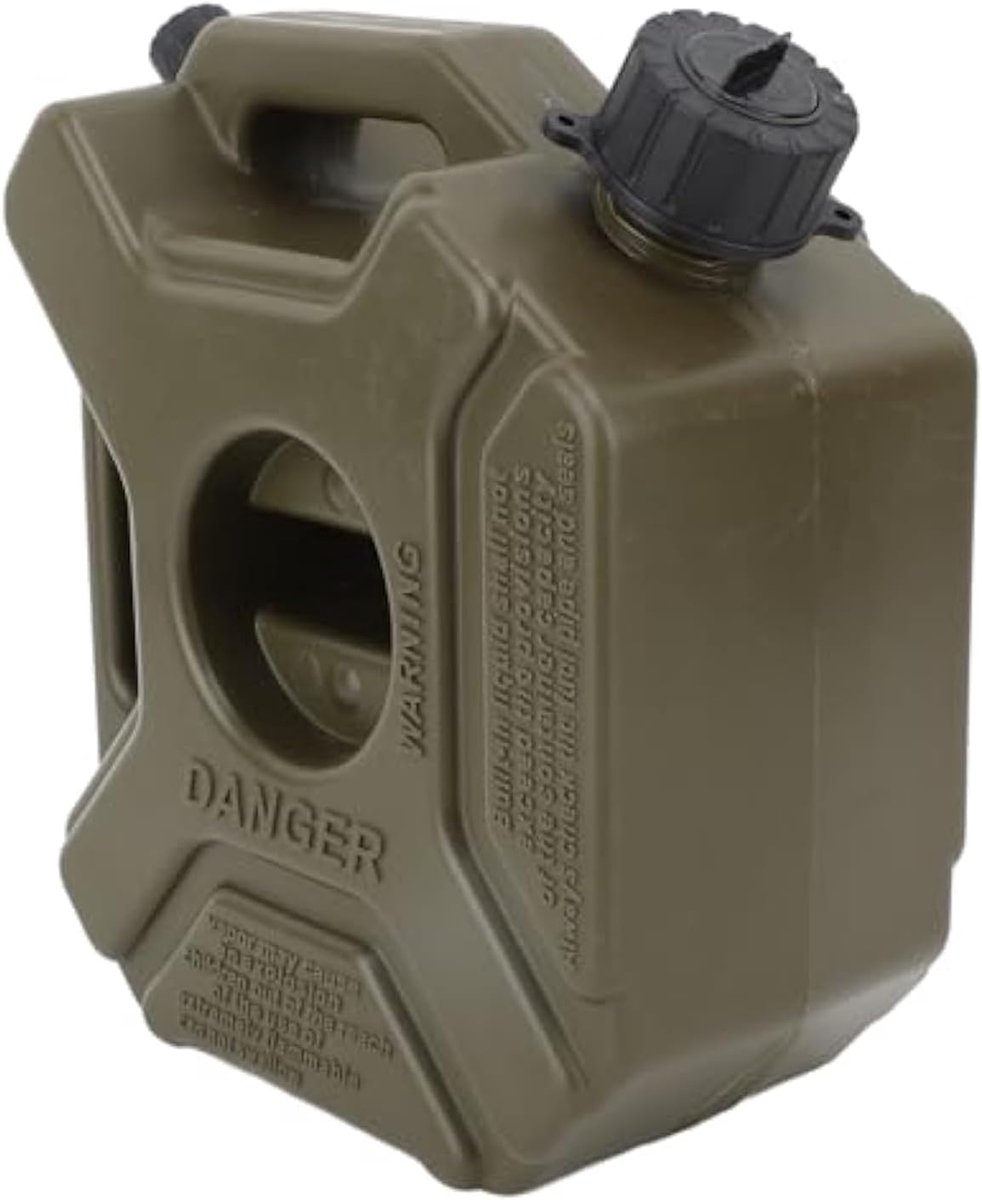 Kan 3L ABS Noodreserve Benzinetank Met Beugel Voor Auto Motorfiets UTV ATV Offroad Voertuig Groene Benzine Opslag Container 0.75 Gallons