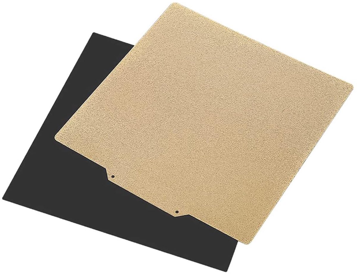 3 Pro Printer platform dubbelzijdige gestructureerde oppervlakte Pei-blad buildplaat Flexibele, afneembare verwarmde bedmat voor Ender-3 Pro, Ender-3 V2, Ender 3 3D-printer