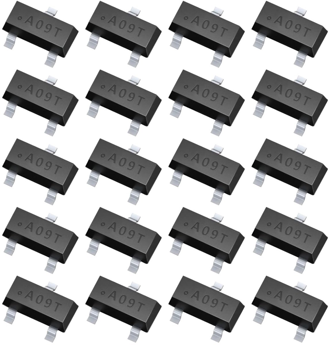 60 stuks A09t SOT-23 MOS-buis, veldeffecttransistor AO3400 A09T 5,7 A 30 V N-kanaal P-kanaal verrijkingsmodus compatibel met MOSFET SMD transistor