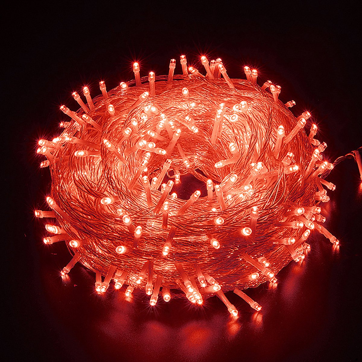 Aansluitbaar op 3 meter lange Halloween-verlichting voor binnen, 300 rode LED-lampjes voor Halloween, rode kerstverlichting met 8 standen voor buiten, geschikt voor kerstboomversiering - 06