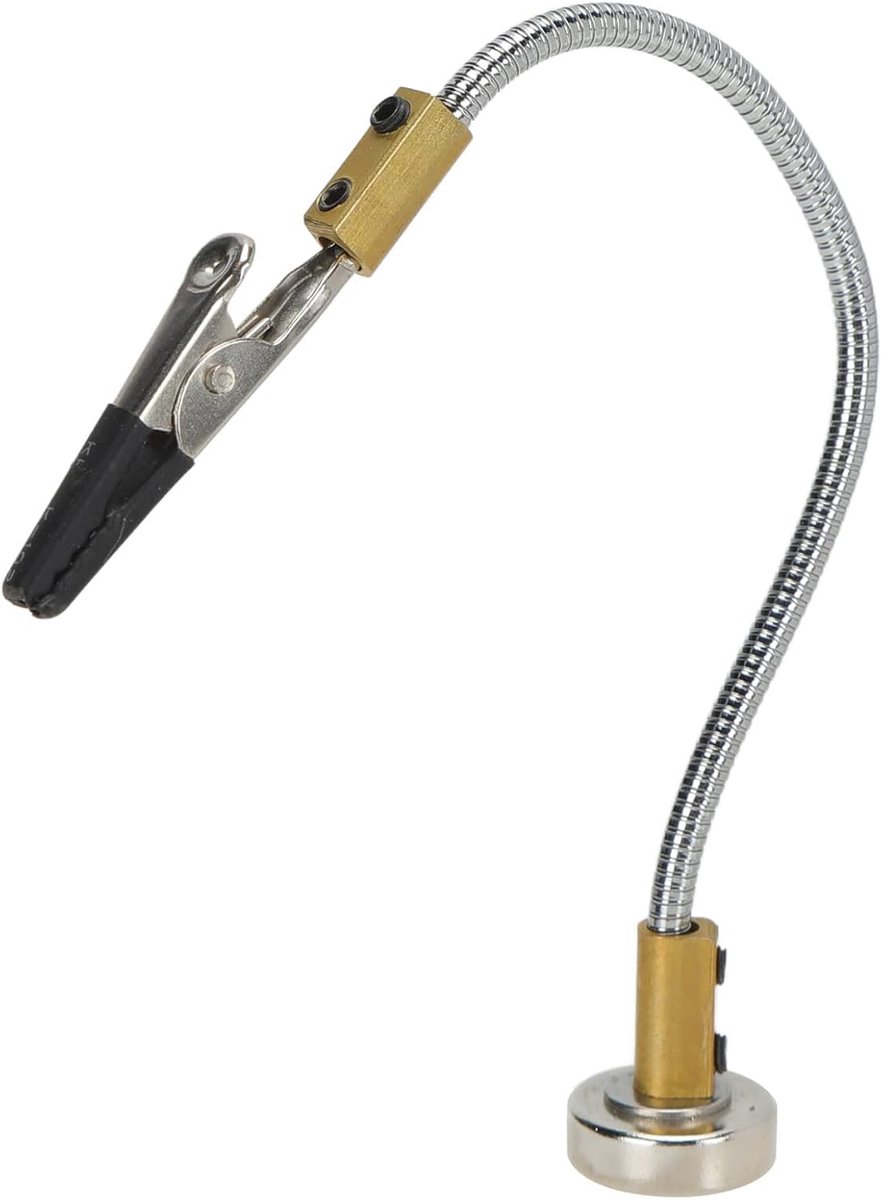 Curved Helping Hands, Adjustable Third Hand Tool Made of Alloy Steel, with Strong Magnetic Foot, for Electronic Repair - ShopVlot