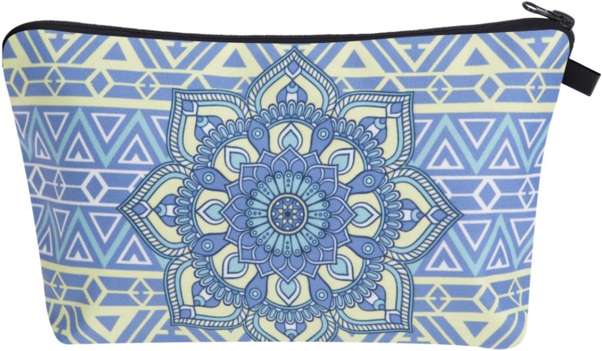 Make-up tas voor vrouwen - paarse mandala - hoogwaardig design - ideaal voor schoolgebruik - ShopVlot