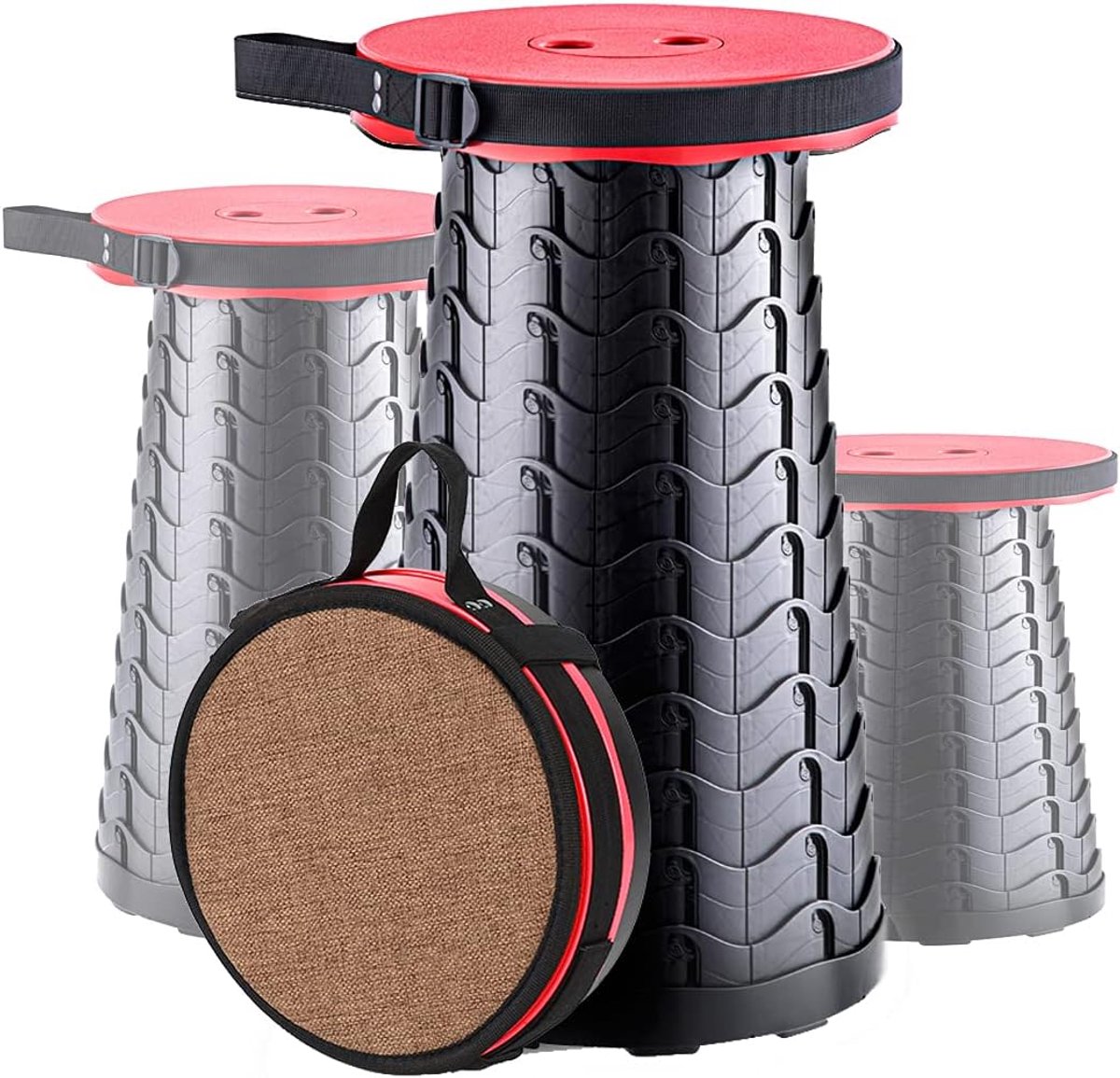SnelShoppen - Opvouwbare Campingstoel 400LB, Vouwbare Stoel met Zachte Kussen en Opslagtas, Draagbare Stoel voor Indoor en Outdoor Activiteiten, Verst