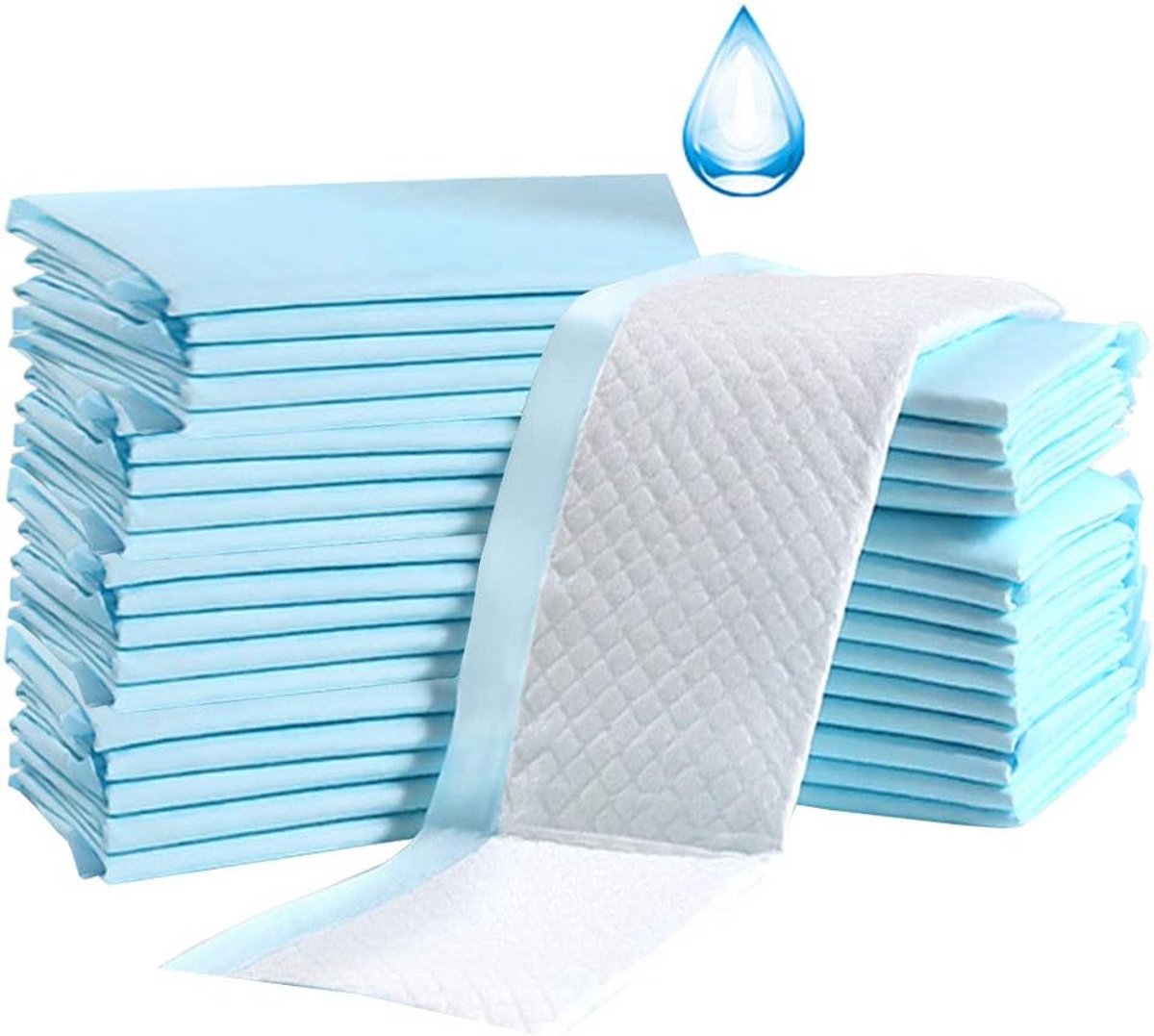 SnelShoppen - Baby Disposable Underpad 100 Stuks Incontinentie Verzorgingspad Waterdicht Ademend Lekvrij Snelle Absorptie 13x18 Inch