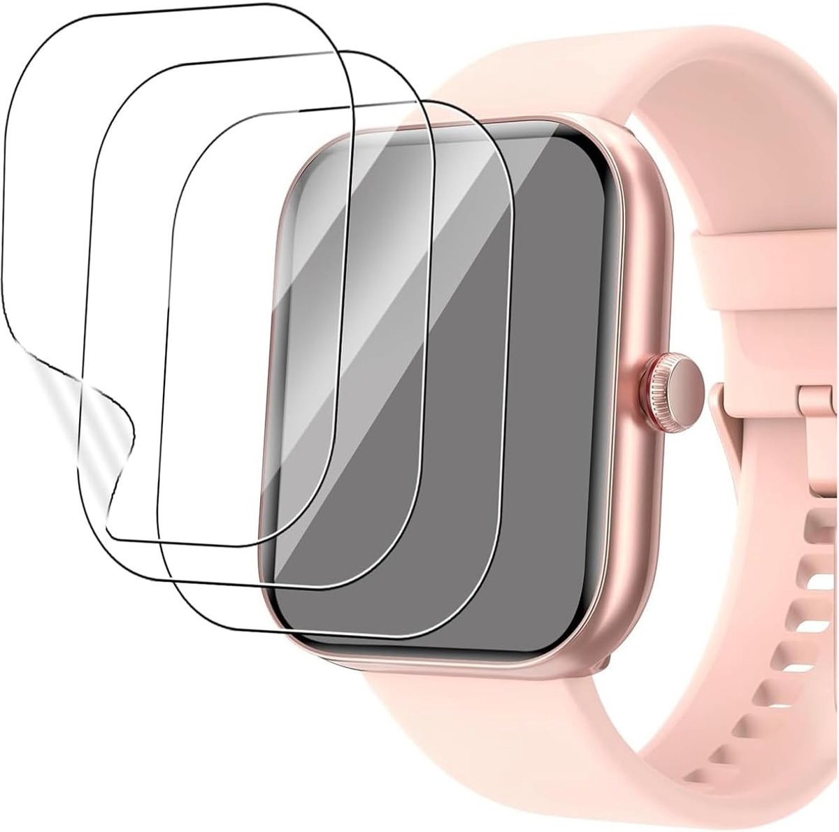 5 stuks hydrogelfolie displaybescherming voor Black-view Smartwatch R50 1,85", displaybeschermfolie Flex folie [HD] anti-vingerafdruk [geen glas]