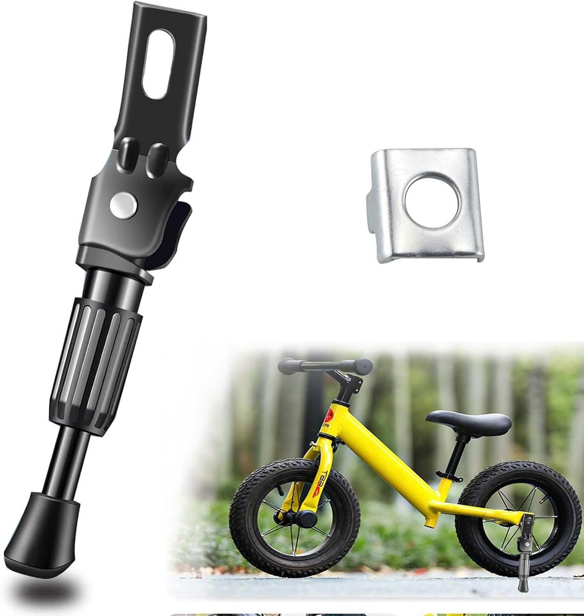12 inch kinderfiets, fietsstandaard mountainbike bike stand Cube fietsstandaard fietsstandaard zijstandaard kinderen mountainbike racefiets fietsen en vouwfiets