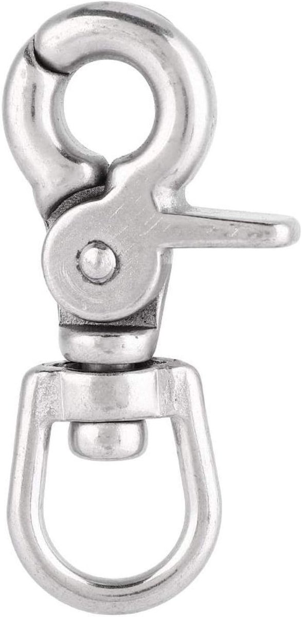 Snap Trigger Hook Metal Swivel Eye Karabijn Swivel Snap Hook Sluiting Woonboot Accessoires Enkele Swivel Eye Bolt Karabijnhaak(ZWS5013, 3 * 11 * 65mm, Sell ​​1)