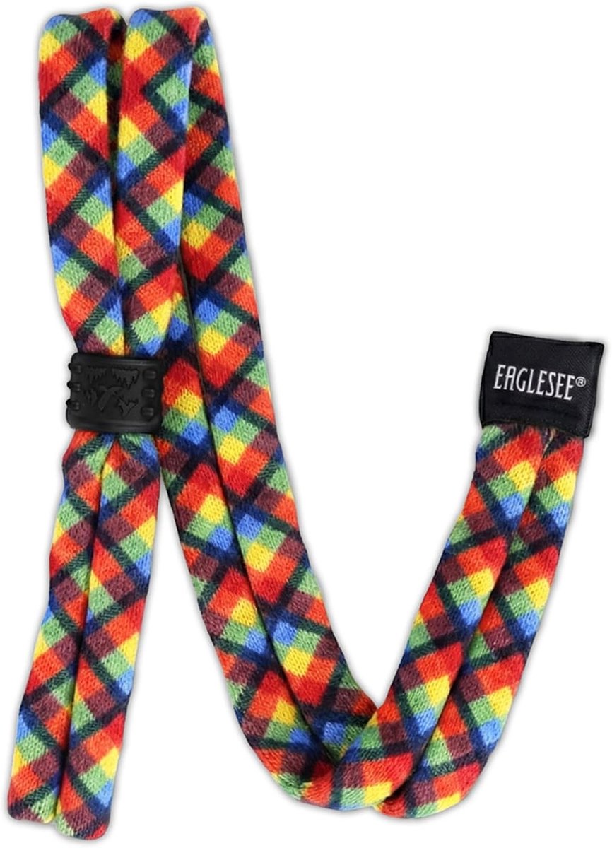 Brilhouderkoord verstelbaar - Tartan katoen - Schotse stijl - Ideaal voor dagelijks gebruik - ShopVlot