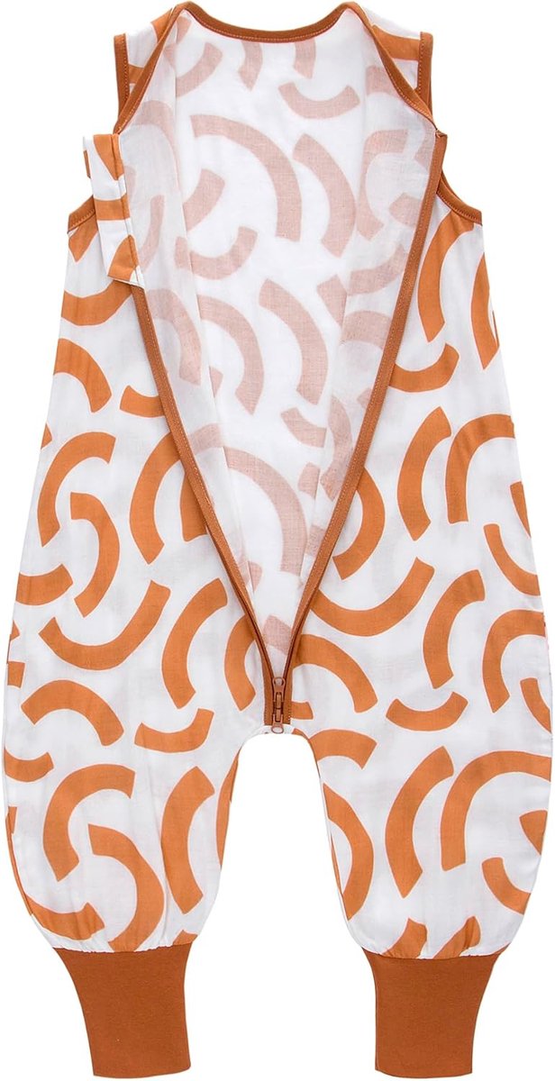 SnelShoppen - Babyslaapzak Zomer met Voeten, 0,5 TOG, Mouwloos, 100% Mousseline, Zomerslaapzak voor Jongens en Meisjes, Machinewasbaar, Ideaal voor Th