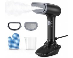 SnelShoppen - Handstoomstrijkijzer 1200W, 30s Snelle Opwarming, 23g/min Stoomkracht, 300ml Afneembare Watertank, Draagbaar Strijkijzer met Accessoires