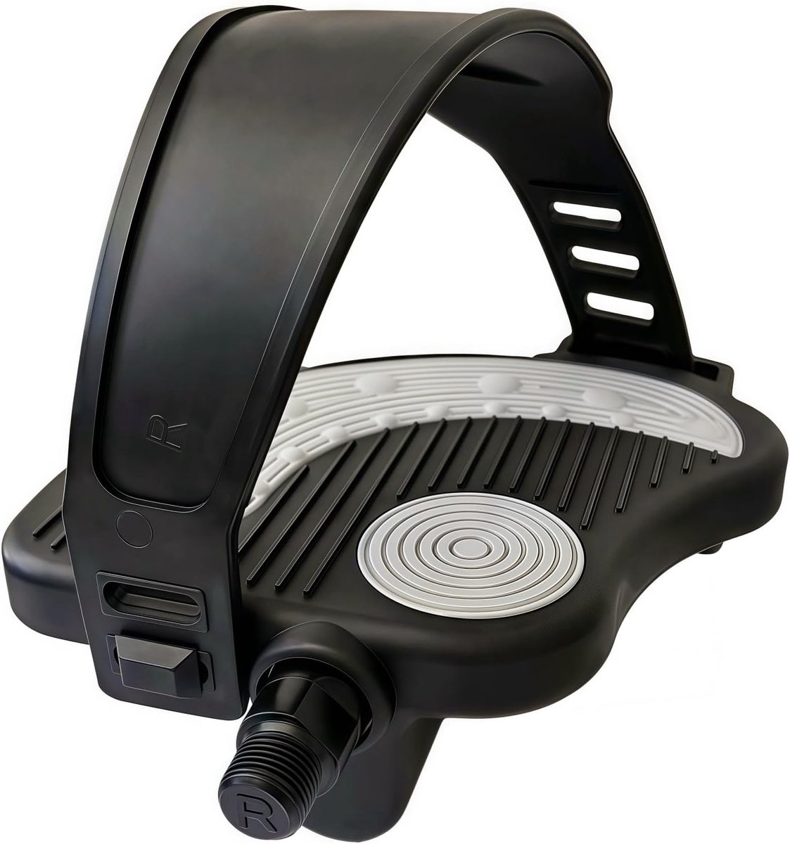 SnelShoppen - Premium Fiets Pedalen met Strap, Universeel Compatibel met Indoor Fietsen, 9/16" en 1/2" Spindle, Duurzaam en Lichtgewicht, Ideaal voor