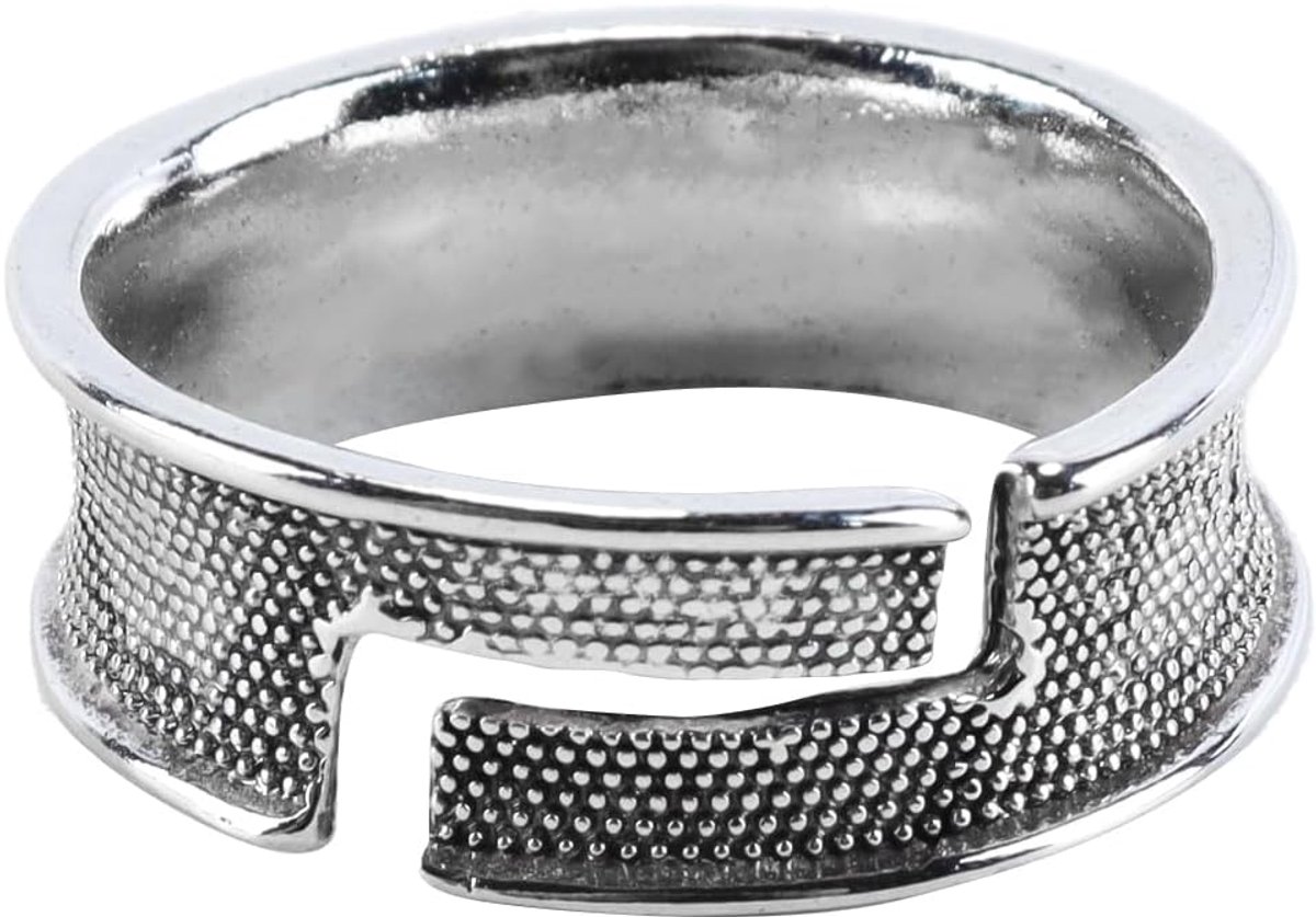 Ringen voor heren, verstelbare Viking-ringen met gravure, voor verschillende vingers, herensieraden (zilver)
