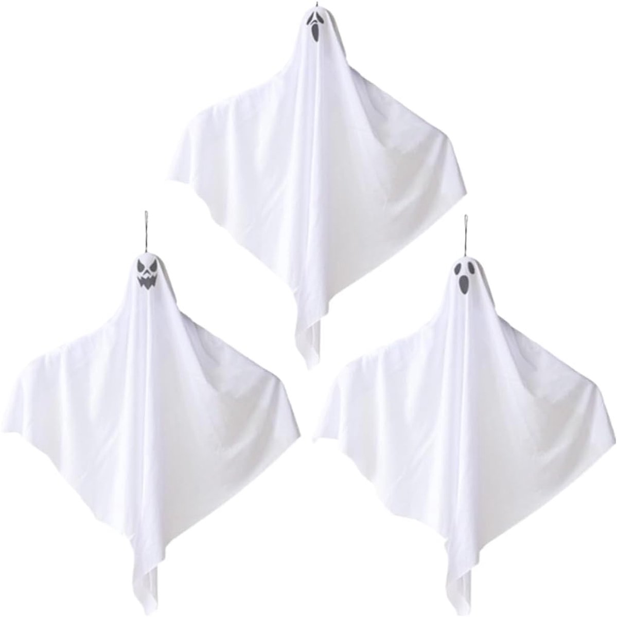 3 stuks schattige vliegende geesten, hangende geesten om op te hangen, huis- en tuindecoratie, voor erf en feest