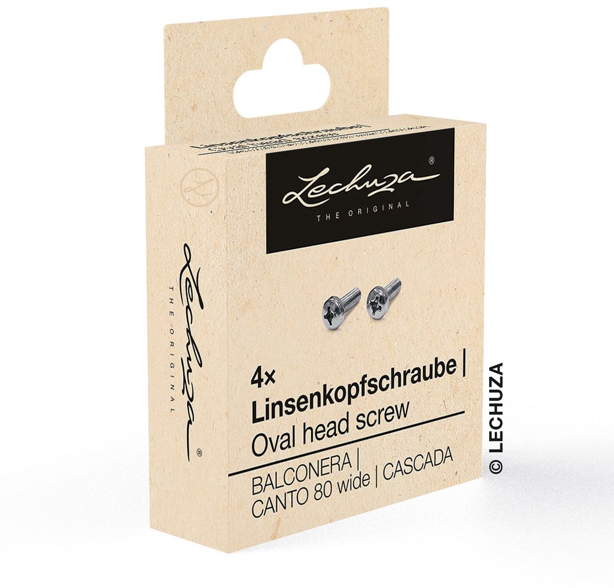 LECHUZA schroeven balkonbakhouder Cascada en Canto wide - 4 stuks