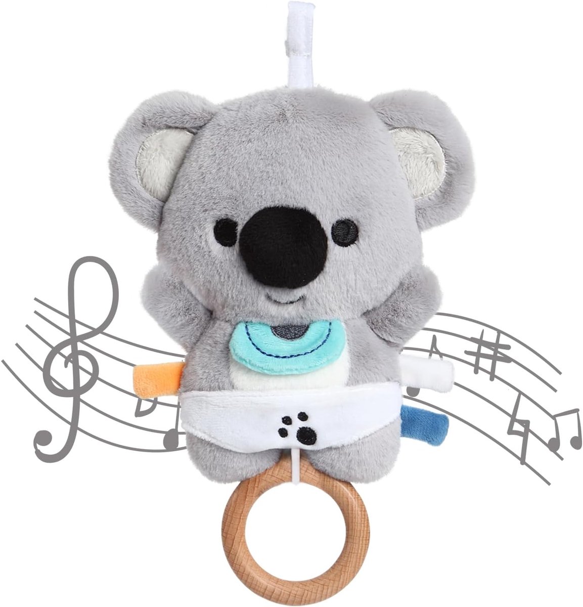 Muziekdoos voor baby's, slaphulp, pluche speelgoed met zacht slaapliedje, voor meisjes en jongens, perfect babycadeau (koala)