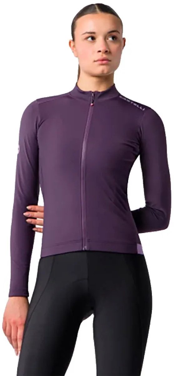 Castelli Espresso 2 Thermal Korte Mouw Wielertrui Paars M Vrouw