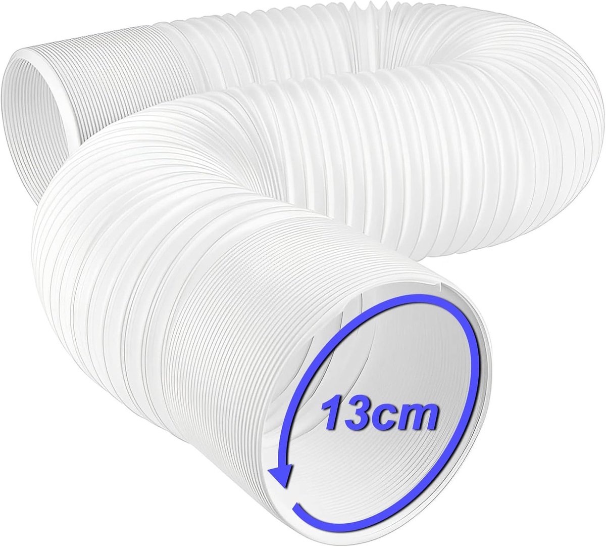 Airconditioner Slang, Tegen De Klok in Airconditioner Uitlaatopening 13 cm Diameter, Lengte Flexibel 0,45-2 m, Onderdelen Accessoires Slang Vervangende Draad Voor Delonghi LG enz