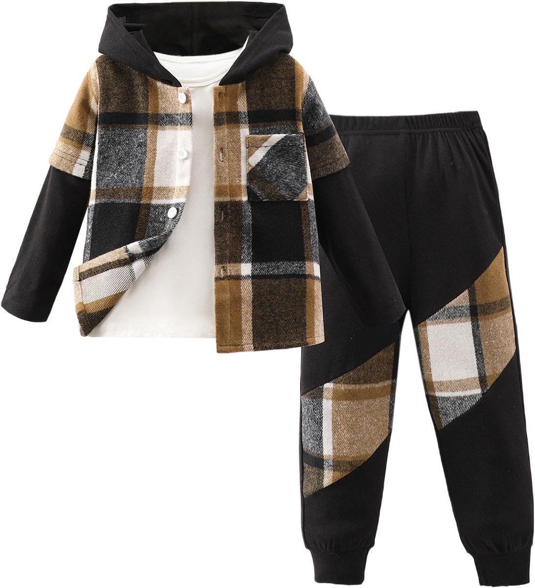 2-delige set voor jongens, tops en broeken met lange mouwen, kinderkleding, herfst- en winterkleding