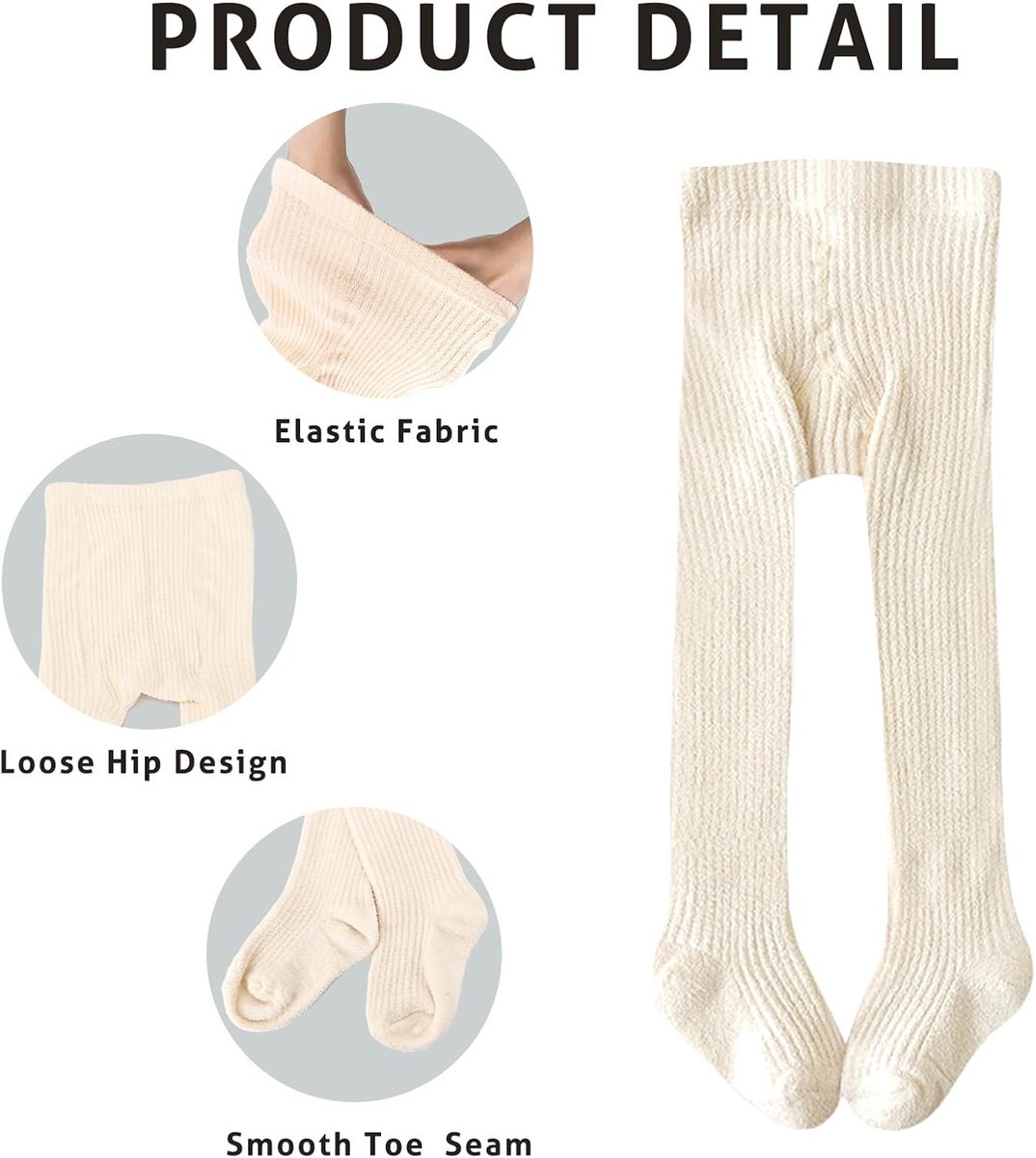 Maillot, Dikke Thermische Baby Legging, Elastische en Zachte Maillot voor Meisjes van 6 Maanden tot 3 Jaar