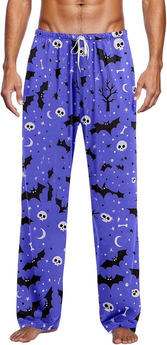 Nachtbroek met Halloween-print voor comfortabele ontspanning en feestelijke feesten