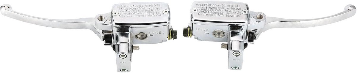 Hoofdremcilinder Hydraulische Rem Koppeling Hoofdremcilinder Lever Pomp Zilver voor Motorfiets ATV's met 1in Stuur