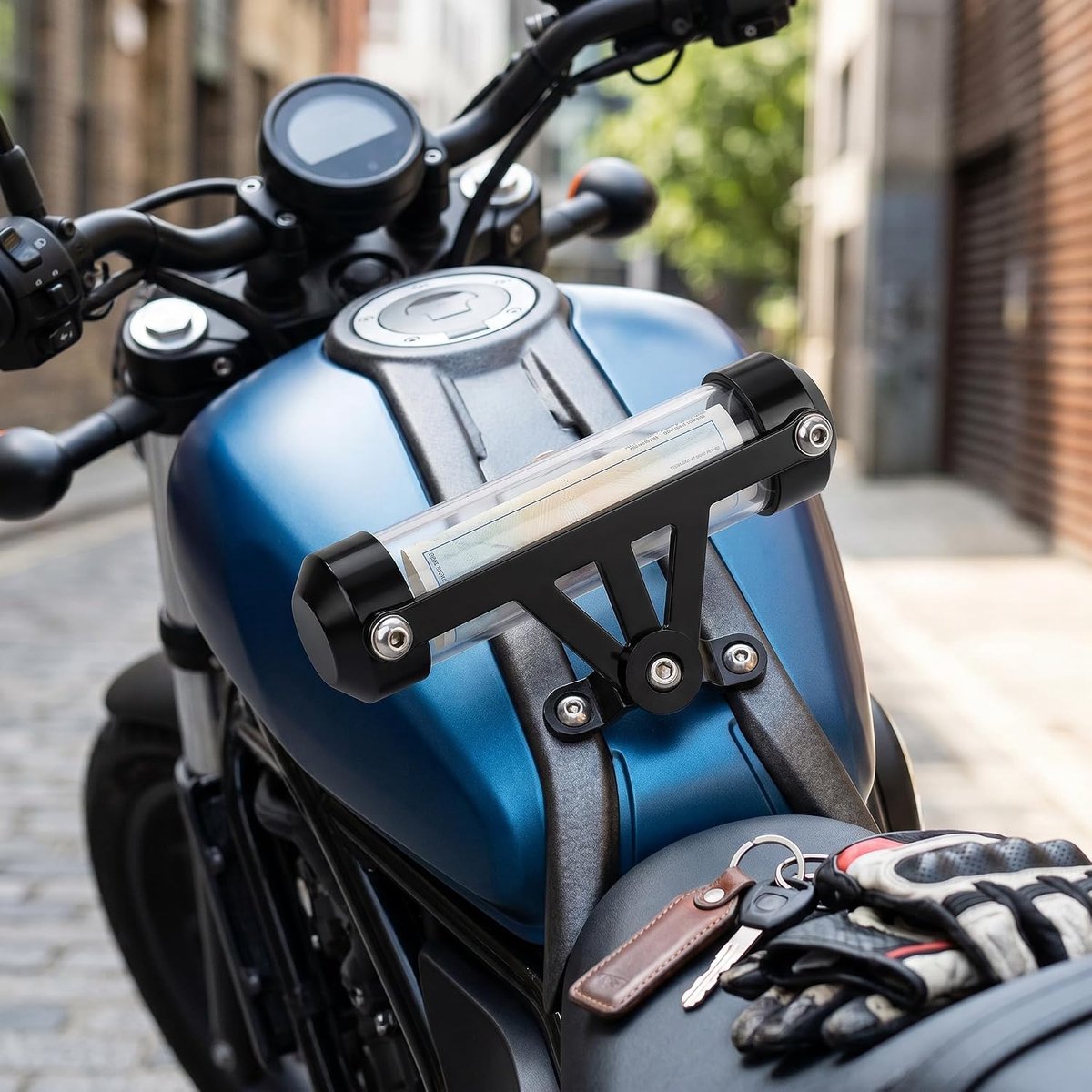 Motorrijwiel Veilige Belastingschijf Buis Cilindrische Houder Frame Waterdichte Motorbelasting Buis Verzekering Schijfhouder Motorbelasting (BLACK)