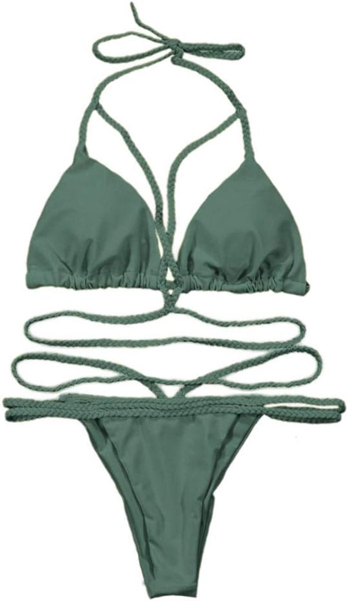 Dameskleding Sexy vrouwen bandage bikini badpak driehoek twee stukken badmode badset