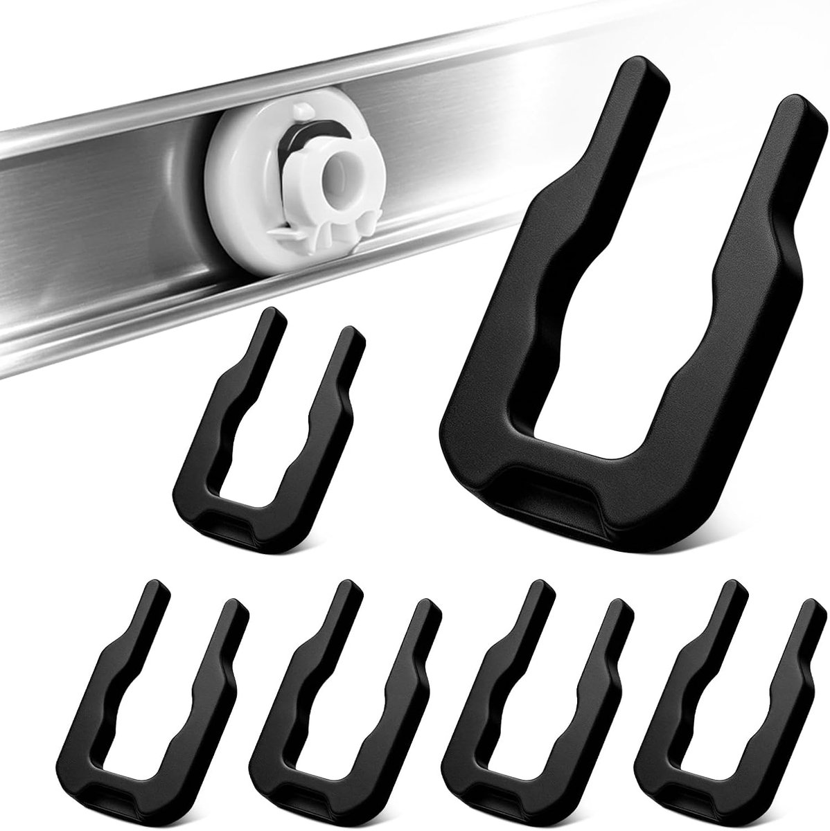 Bevestigingsclips voor Miele G3xx Vaatwasser - Handgrepen voor Miele Vaatwasser, Vervanging voor 09759811 en 1107900, Prullenbakhouders, Eenvoudig te installeren, Dagelijks gebruik, 6 stuks