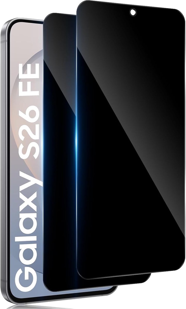 2 stuks Antispy Screen Protector voor Galaxy S26 FE Privacy, Guard 9H Filter Glas, Volledige Film gehard glas onbreekbaar, anti-verblinding