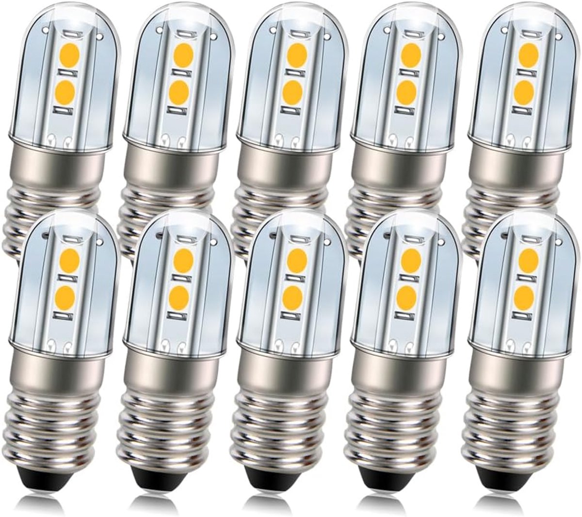 E10 LED lamp - 220V/230V - geel - energiezuinige verlichting - ShopVlot