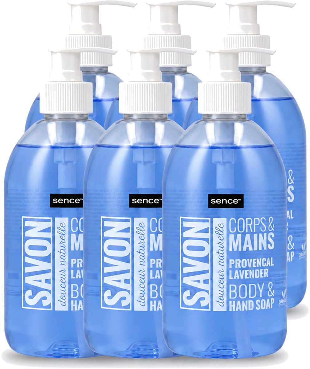 6 x Sence - Provencal Lavendel - Handzeep - Savon - 500 ml - Voordeelverpakking - 6 stuks