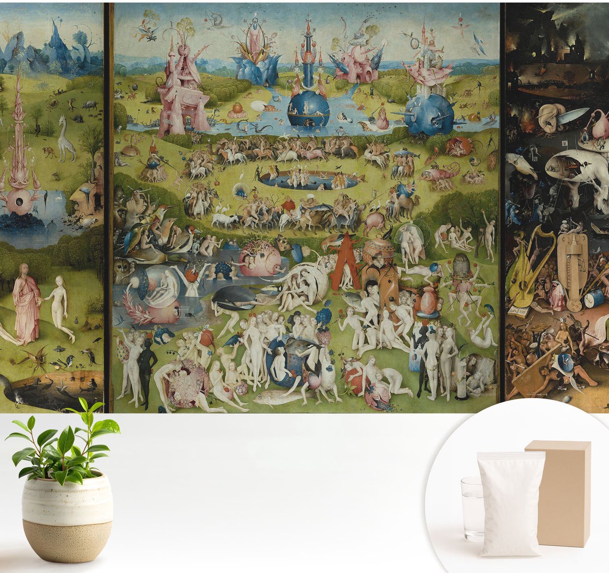 Wallfluent Fotobehang - Groente Vliesbehang - 104x70 cm - De Geheime Tuin Muurschildering - Slaapkamer behang Deel - Fotobehang Vlies - Gang behang