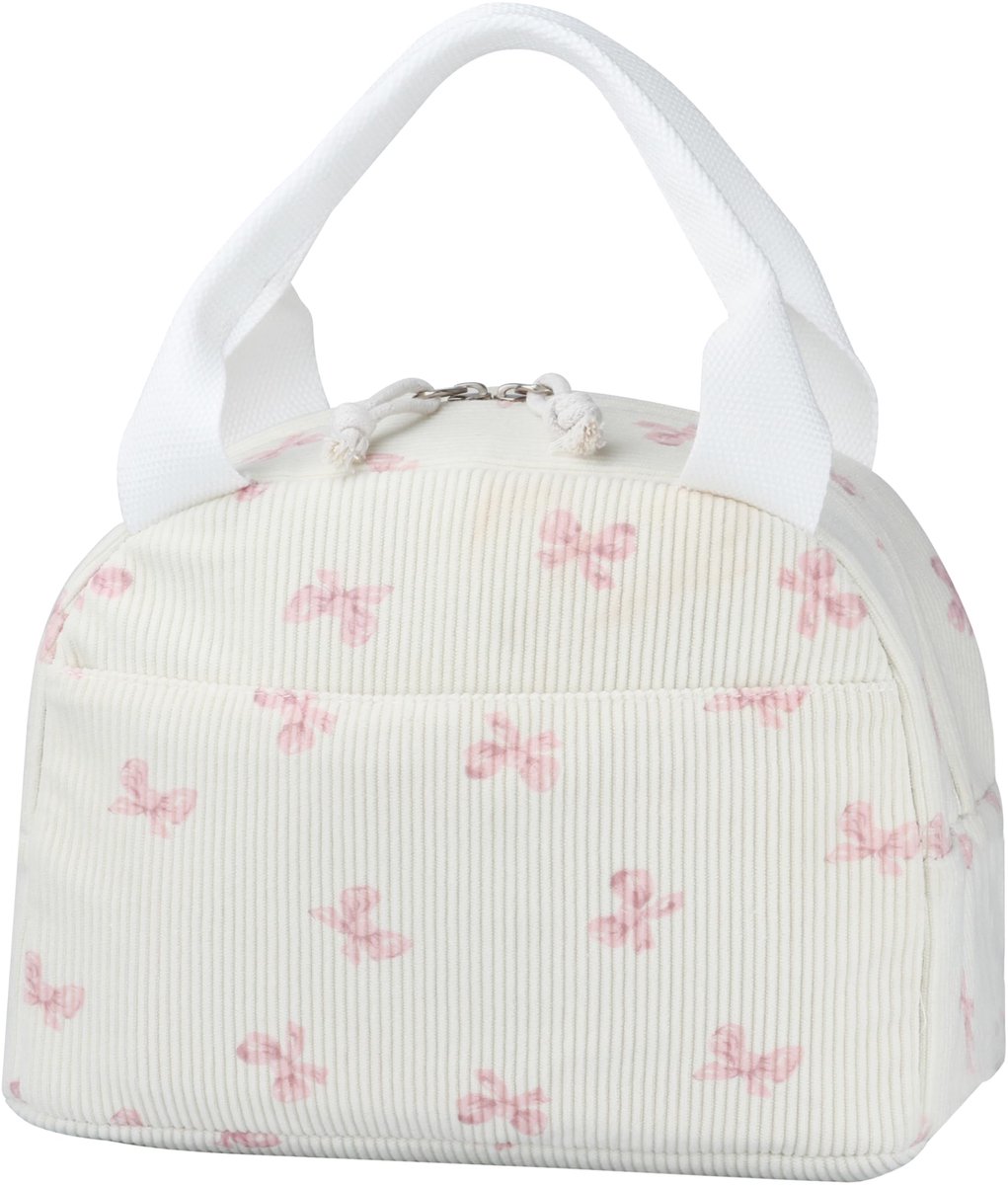 BuyCard Lunchtas voor dames, corduroy lunchtas handtassen lekvrije thermische koeler lunch draagbare lunchtas werk - ShopVlot