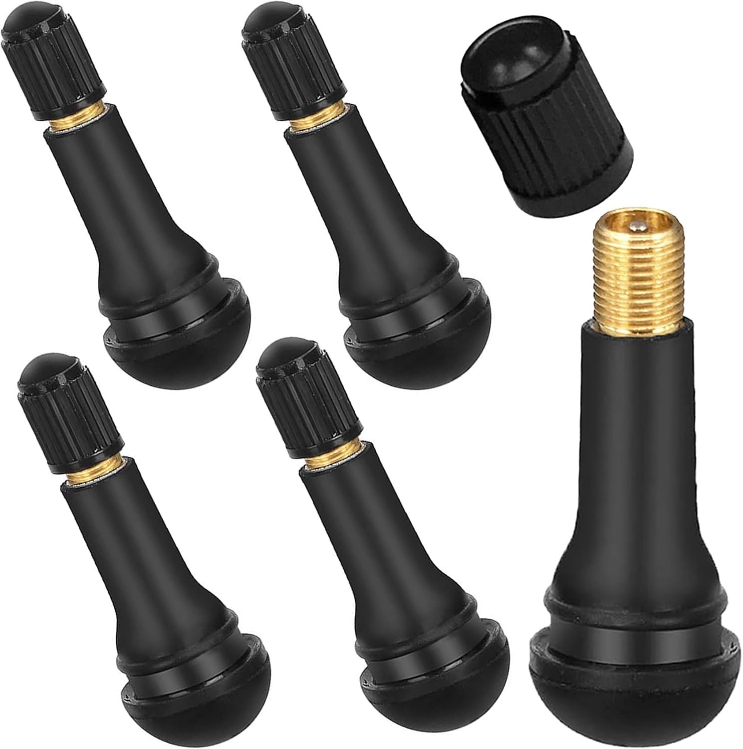 Rubber ventielen TR413 - 5 stuks - hoogwaardig natuurlijk rubber - perfecte luchtdichtheid - ShopVlot