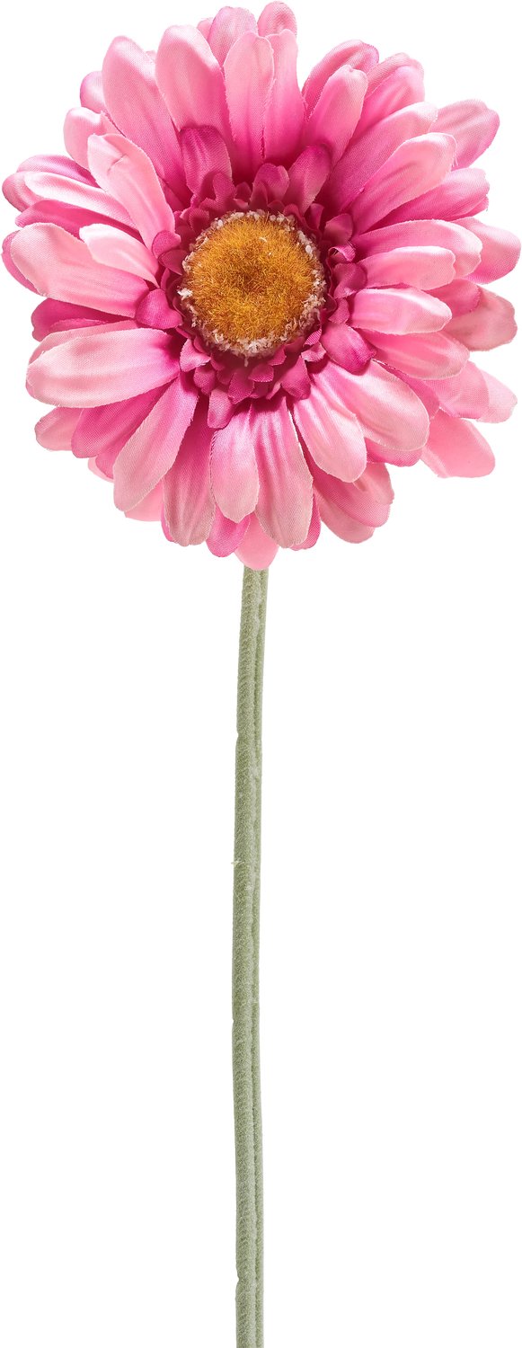 Easyplants | Kunstbloem Gerbera 53 cm donker roze | Zijde | Nepbloemen | roze | Onderhoudsvrij | Kant-en-klaar