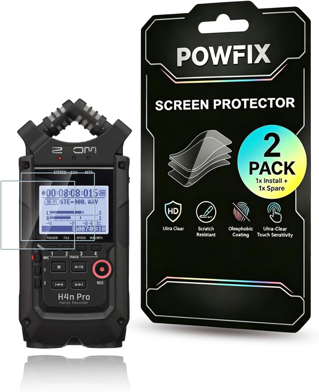 Displaybeschermfolie voor Zoom H4n Pro draagbare recorder, zachte HD-folie, krasbestendig, zonder luchtbellen en - ShopVlot