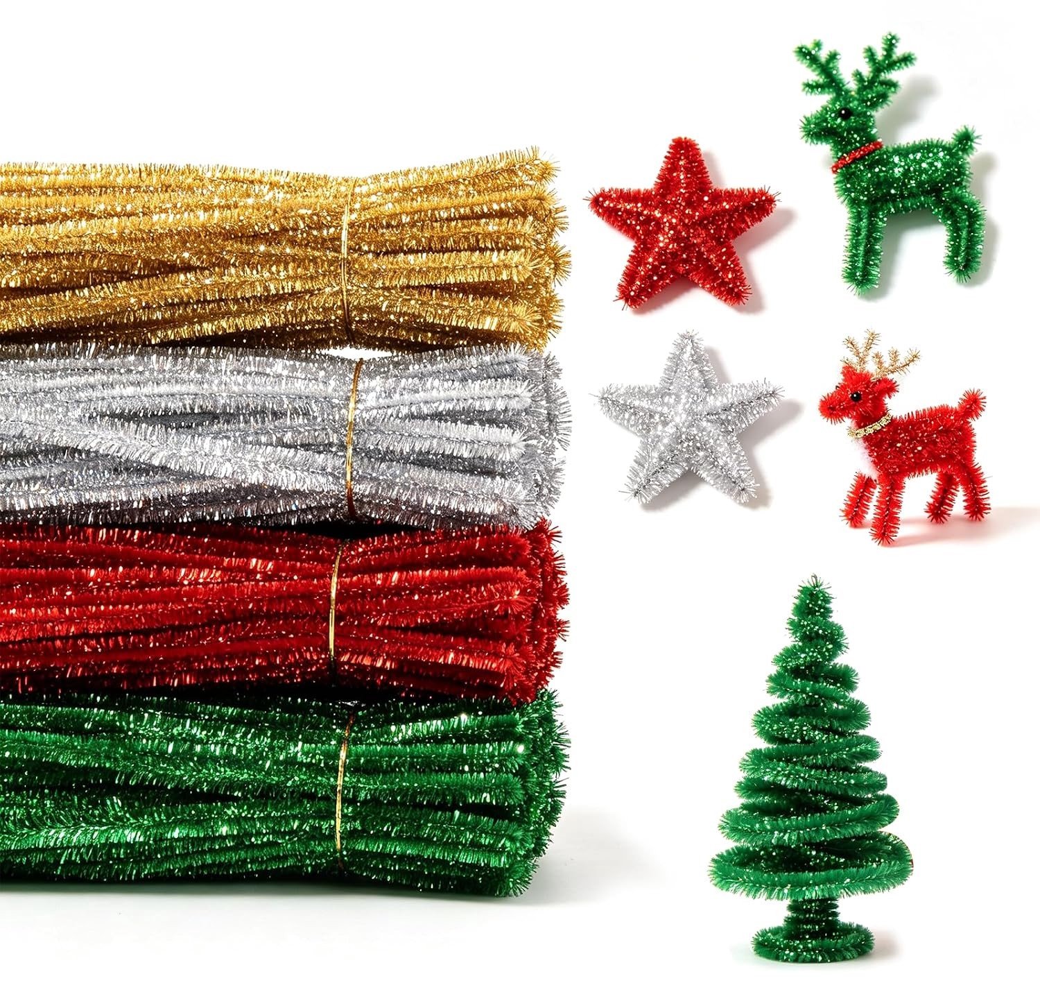 Kleurrijke Pijpenreinigers - Multicolor - 30 cm - Flexibel Chenilledraad - Voor Creatieve Knutselaars