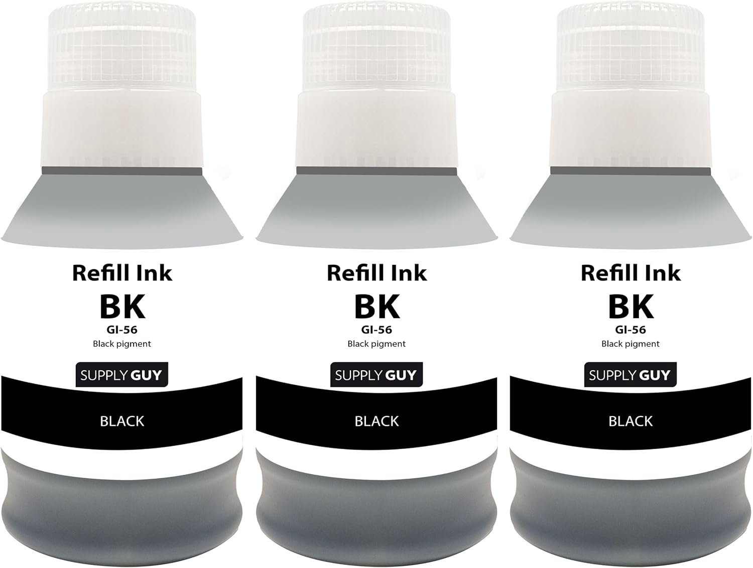 Inkt zwart 3x170ml - pigment - voor Canon Maxify GX-serie - hoogwaardige afdrukken - ShopVlot