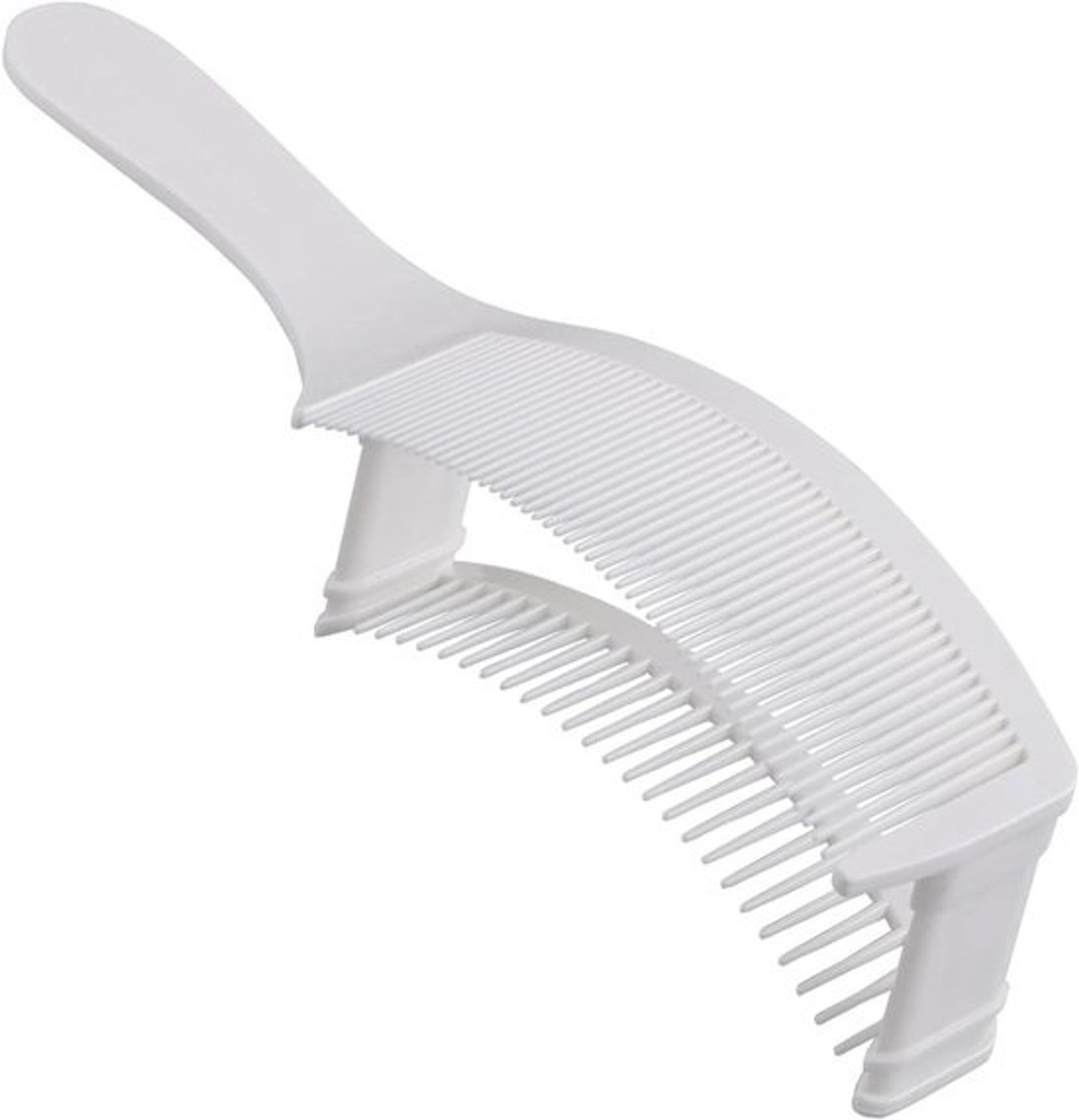 Fade Kam - Haarkam Styling Tool - Haar Vervagen Creëren - Gebogen Precisie Ontwerp - 6cm Verstelbaar - Wit