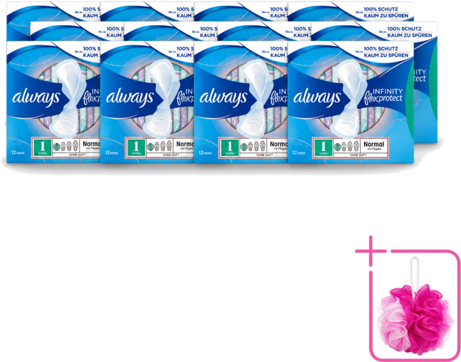 12 x Always – Maandverband – Infinity Normal - 12 Maandverbanden - Bulkverpakking - Always Infinity - FlexFoam