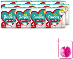 12 x Pampers – Luierbroekjes – Pants Maat 4 – 66 Luiers - Bulkverpakking - Luier broekje - Douchemop - Luier voor baby