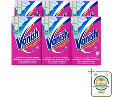 6 x Vanish Gordijnen - Waspoeder - Voor Gordijnen & Vitrage - 10 Wasbeurten - Wasstrips - Gordijnen Reinigen - Vitrage Reinigen - Waspoeder