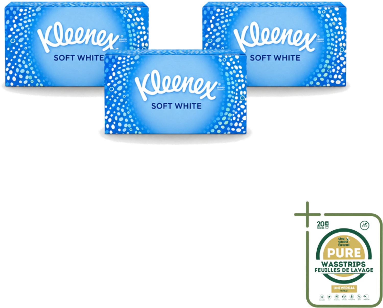 3 x Kleenex - Tissues - Soft White - 70 Tissues - Wasstrips - Kleenex Tissues - Tissue - Tissuepapier - Tissue Voor Verkoudheid - Tissue Voor Neus