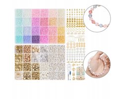 Grote Kralen Set voor Armbanden - 6680 Stuks, 24 Kleuren