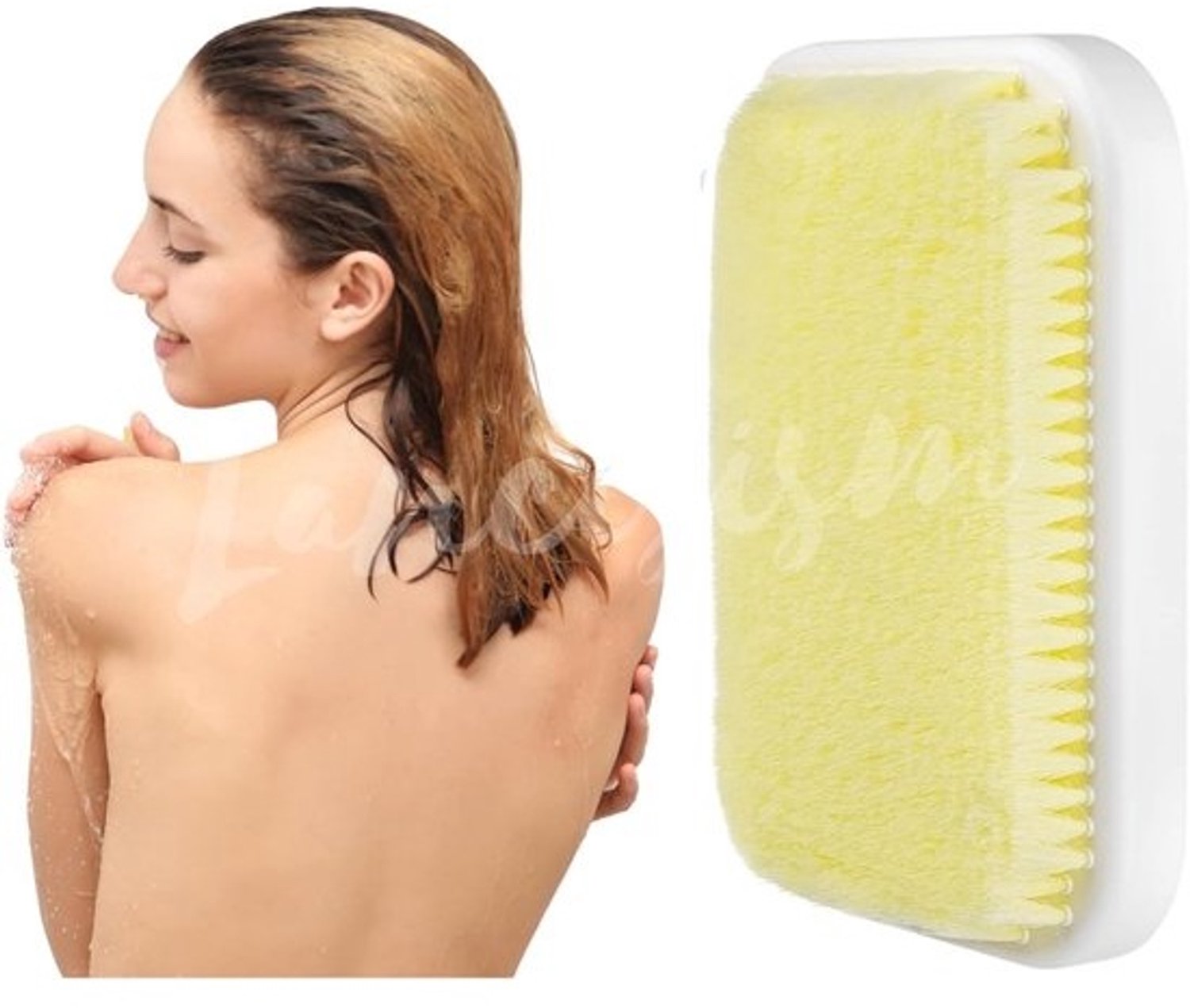 Douche rugschrobber met zuignap - Zelfklevende exfoliërende borstel voor rug en lichaam